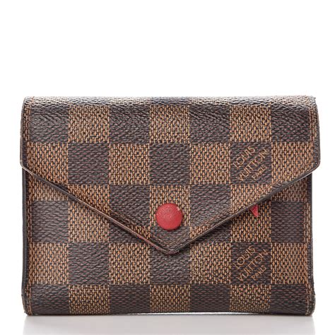 louis vuitton damier ebene victorine wallet red|louis vuitton damier ebene backpack.